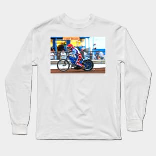 Reading Racers Speedway Motorcycle Action Long Sleeve T-Shirt